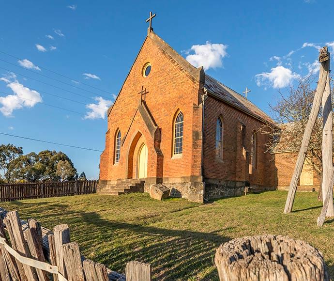 Old Catholic church on Denison Street, Hill End