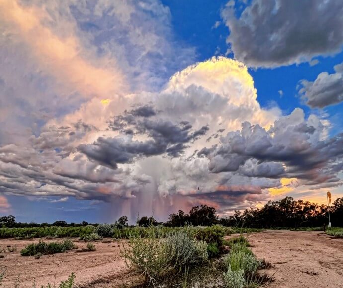 Clouds above Macquarie Marshes Nature Reserve