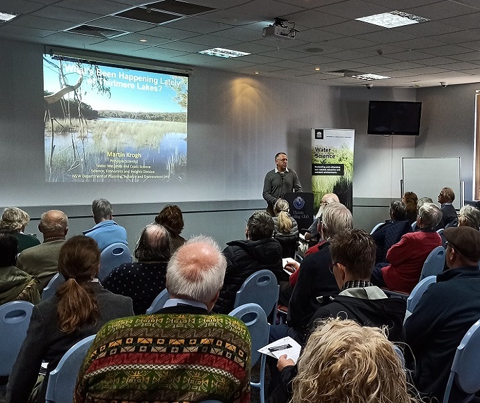 A panel discussion at Picton Bowling Club for Community Science Day in 2021