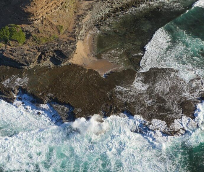 Coastline aerial view, Royal National Park