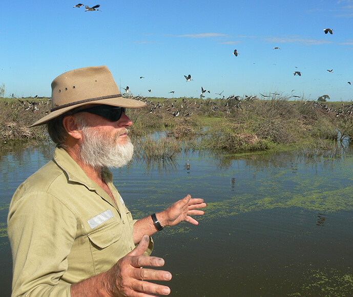 Landholder Jim Crossley of Tom's Lake