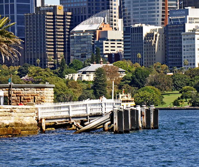 Fort Denison is a former prison and defense site located on a small island in Sydney Harbour. The island is also known as Pinchgut.