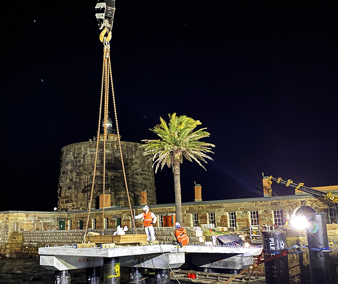 Fort Denison wharf upgrade