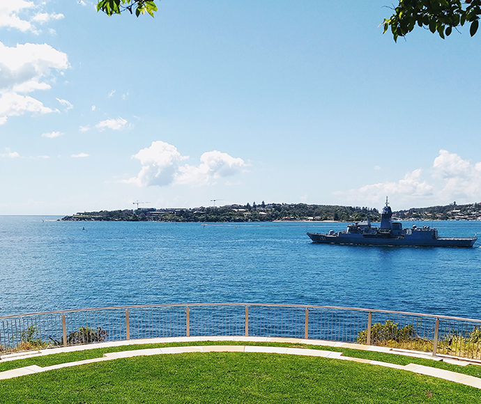 The completed Belvedere Lookout at Georges Head.