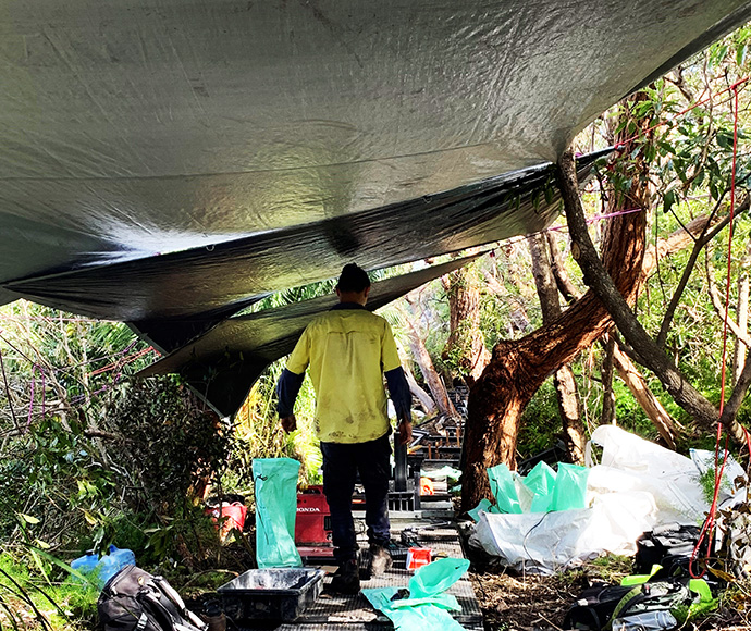 Work crew at Georges Head - Oct 2022