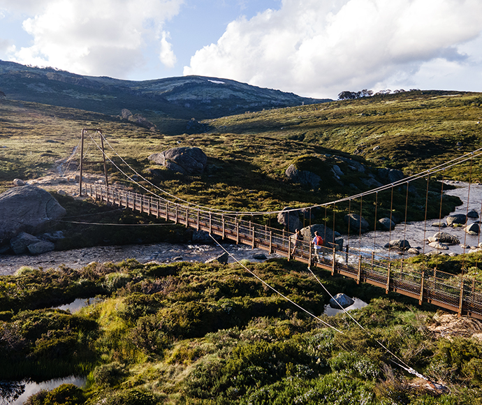 A view of Spencers Creek bridge near Guthega