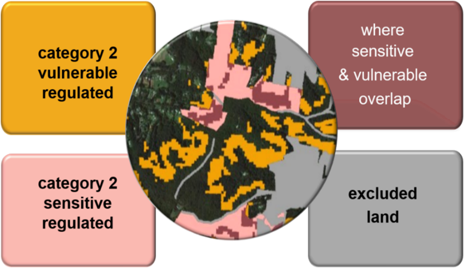 Map of transitional native vegetation regulatory areas in New South Wales, Australia, highlighting different zones and regions with varying levels of vegetation regulation.