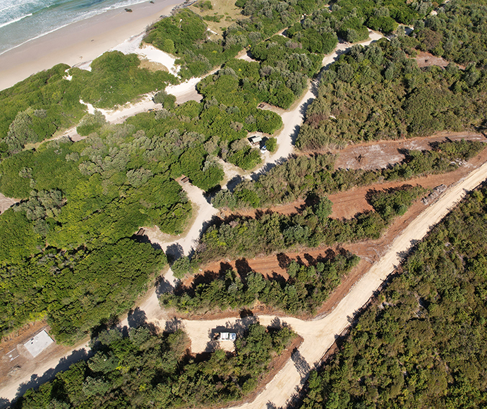 Mibanbah Black Rocks campground upgrade, Bundjalung National Park