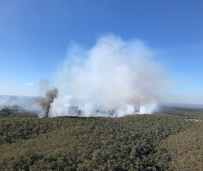 Hazard reduction burn, Wollemi National Park, Ironbark Creek